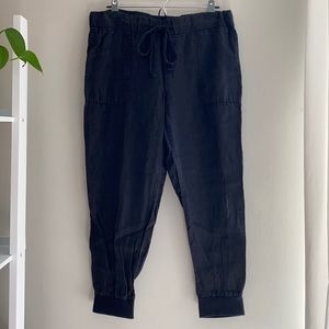 Linen Joggers / Black / MP